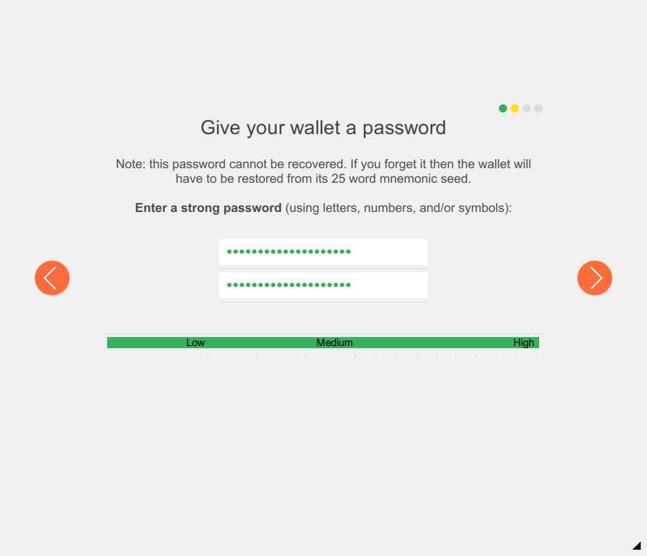 wallet
password